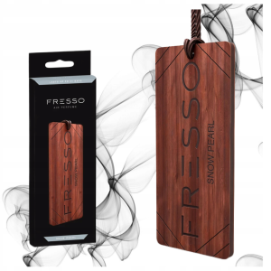 Wooden Car Air Freshener Fragrance Pendant Fresso Snow Pearl