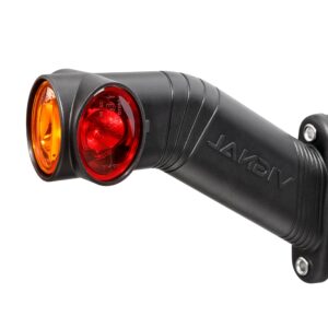 Vignal FA3 LED - Left End outline marker lamp LED 12/24V cristal + red + amber D14427