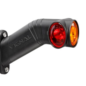 Vignal FA3 LED - Right End outline marker lamp LED 12/24V cristal + red + amber D14428